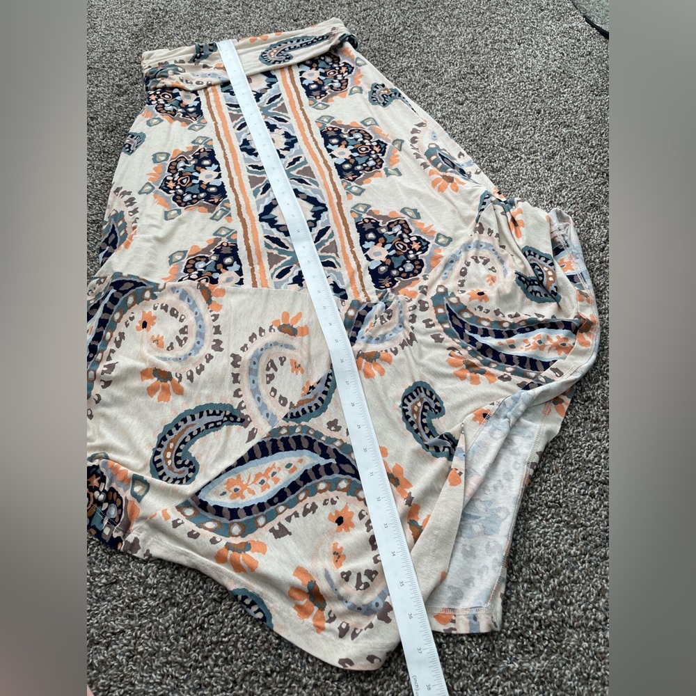 Anthropologie Maeve Asymmetrical Wrap Maxi Skirt Casual Medium size multi color - Picture 14 of 14